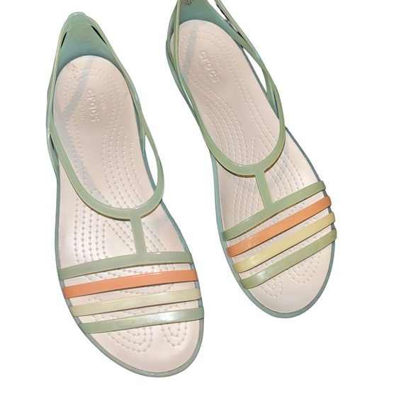 CROCS Women's Isabella Strappy Sandal W Open Toe shoes size 11 - Picture 1 of 4